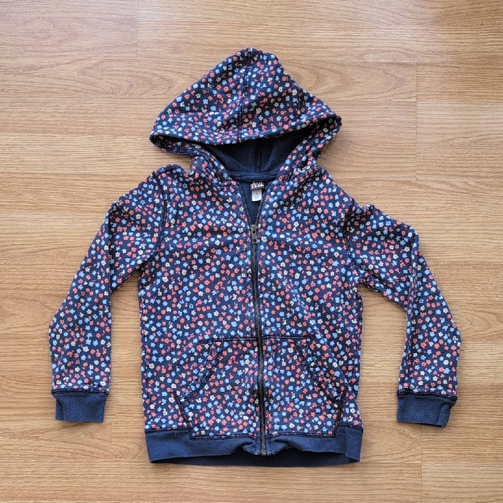 Tea Collection Navy Floral Kids Hoodie